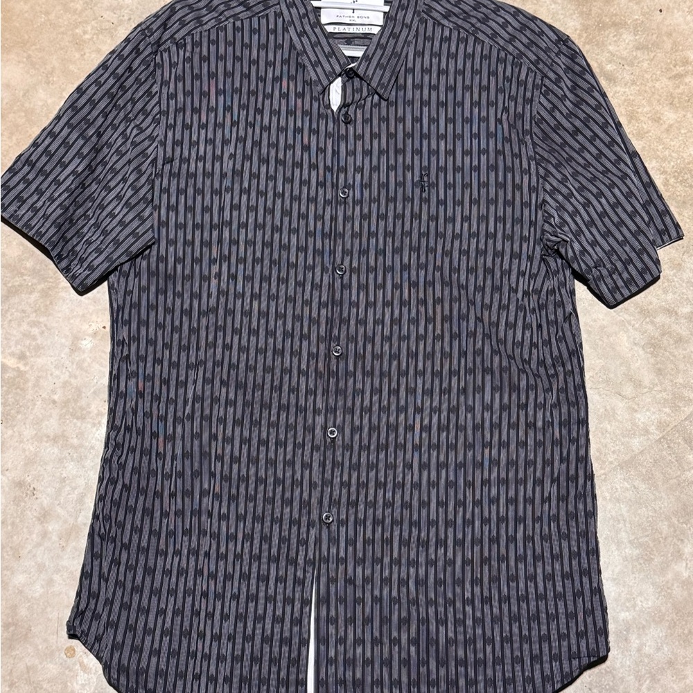Men's Black Patterned Shirt